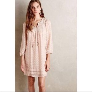 Anthropologie One September Size M Chic Pink Boho Dress